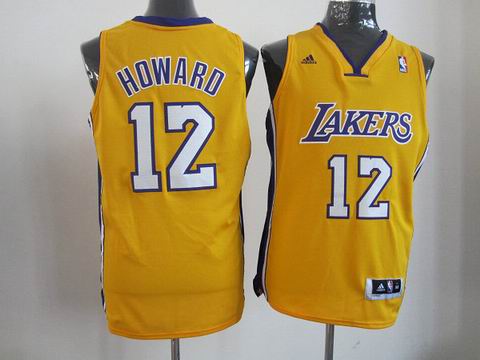 NBA Los Angeles Lakers 12 Howard yellow jersey Revolution 30