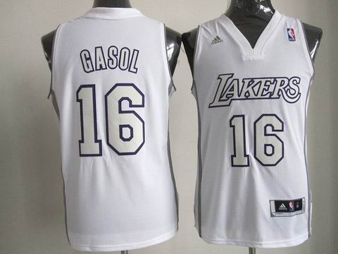 NBA Los Angeles Lakers 16 Gasol Christmas Day Jersey