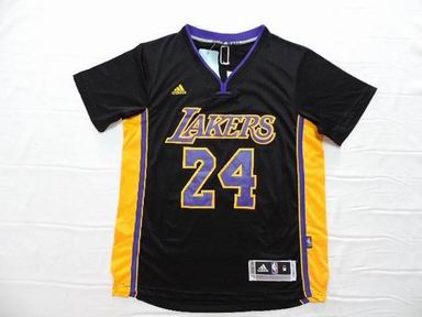 NBA Los Angeles Lakers 24 Bryant black jersey