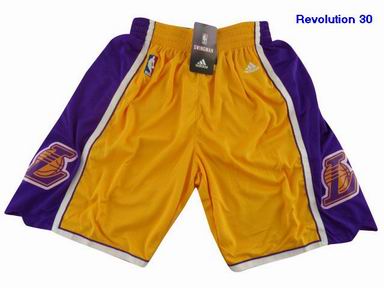 NBA Los Angeles Lakers yellow shorts new Revolution
