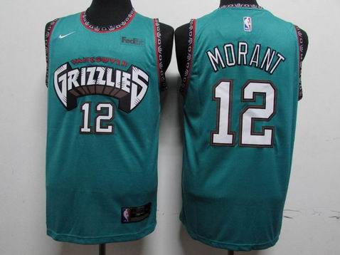 NBA Memphis Grizzlies #12 MORANT green jersey