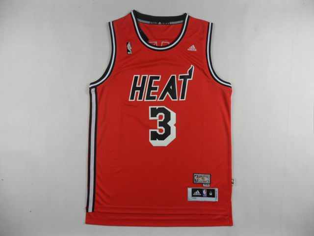NBA Miami Heat #3 dwyane wade throwback red jersey