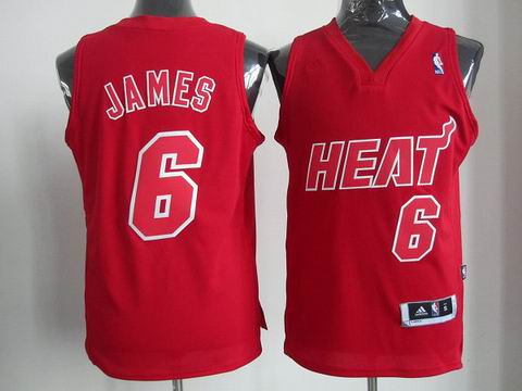 NBA Miami Heats 6 James Christmas Day Jersey