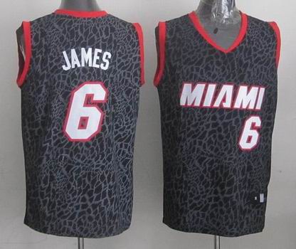 NBA Miami Heats 6 James crazy light jersey