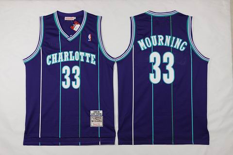 NBA New Orleans Hornets #33 Mourning purple Jersey swingman