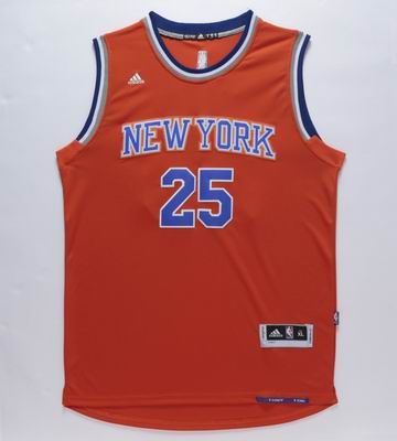 NBA New York Knicks #25 Rose orange jersey
