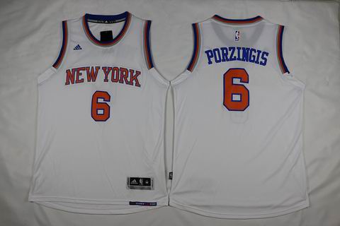 NBA New York Knicks #6 Porzingis white jersey