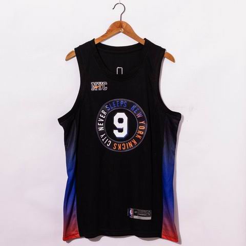 NBA New York Knicks #9 BARRETT black city edition jersey