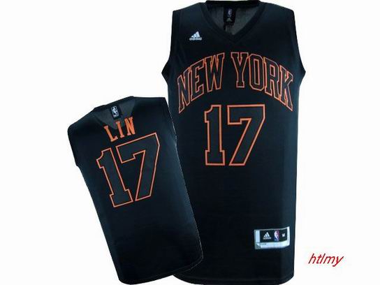 NBA New York Knicks 17 Jeremy Lin black jersey