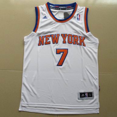 NBA New York Knicks 7 Anthony white Jersey Revolution 30