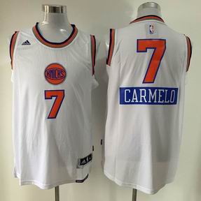 NBA New York Knicks 7 Carmelo white christmas day jersey