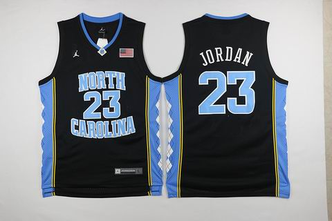 NBA North Carolina #23 Jordan black jersey