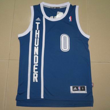 NBA Oklahoma City Thunder #0 Westbrook blue Jersey