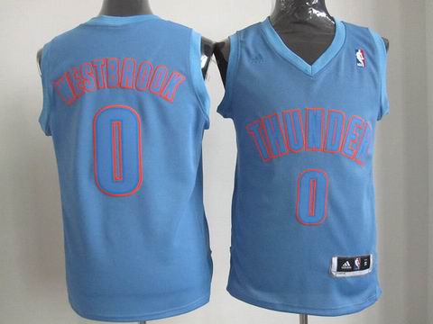 NBA Oklahoma City Thunder 0 Westbrook Christmas Day Jersey