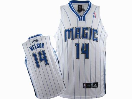 NBA Orlando Magic #14 jameer nelson white Jersey