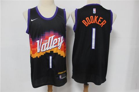 NBA Phoenix Suns #1 BOOKER black city edition jersey