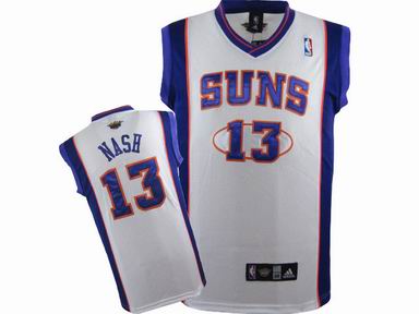 NBA Phoenix Suns #13 Steve Nash White Jersey