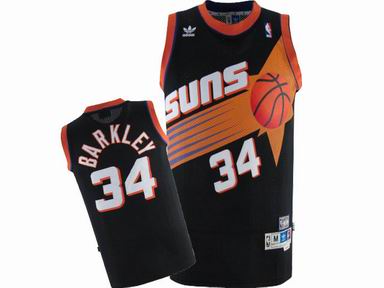 NBA Phoenix Suns #34 Charles Barkley Black Jersey