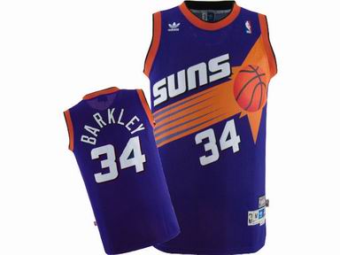 NBA Phoenix Suns #34 Charles Barkley Blue Jersey