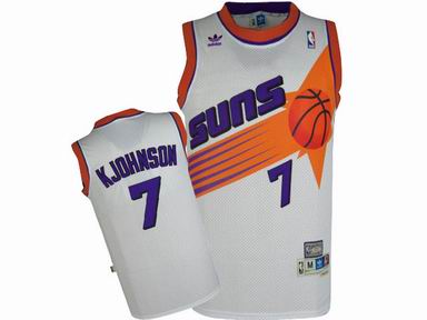 NBA Phoenix Suns #7 Kevin Johnson White Swingman Jersey
