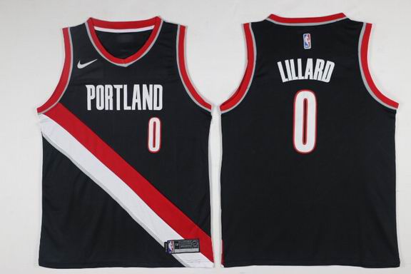 NBA Portland blazers #0 Lillard black game jersey