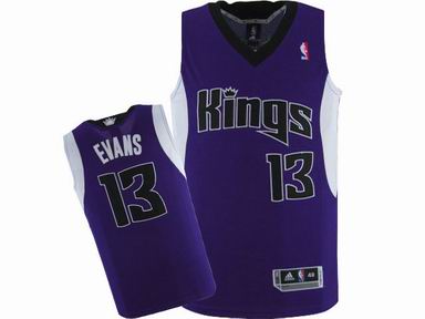NBA Sacramento Kings #13 Tyreke Evans Purple Jersey