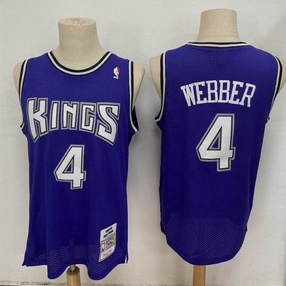 NBA Sacramento Kings #4 Webber purple jersey