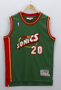 NBA Seattle SuperSonics 20 Payton green jersey