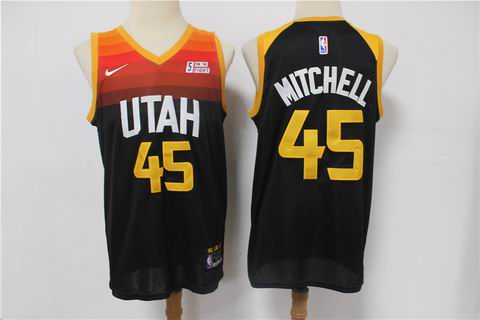 NBA Utah Jazz #45 MITCHELL black city edition jersey