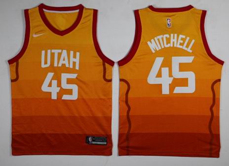 NBA Utah Jazz #45 Mitchell city jersey