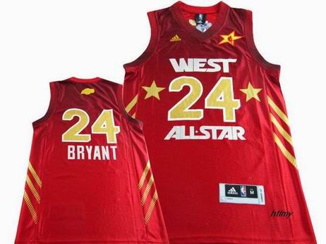 NBA West All Star 24# Kobe Bryant red jersey