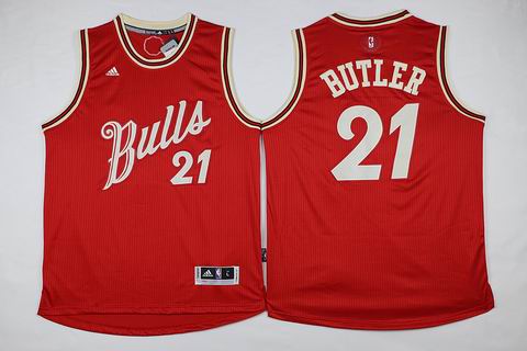 NBA chicago bulls #21 Butler red christmas day jersey