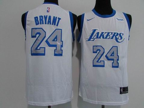 NBA lakers #24 BRYANT white city edition