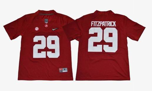NCAA Alabama Crimson Tide #29 FITZPATRICK College Football Jersey red