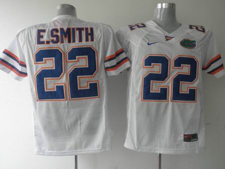 NCAA Florida Gators 22 E.Smith white Jersey