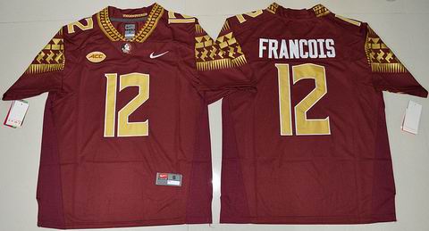 NCAA Florida State Seminoles #12 Deondre Francois College Football Jersey Red