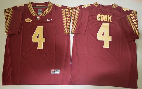 NCAA Florida State Seminoles #4 Dalvin Cook College Football Jersey Red