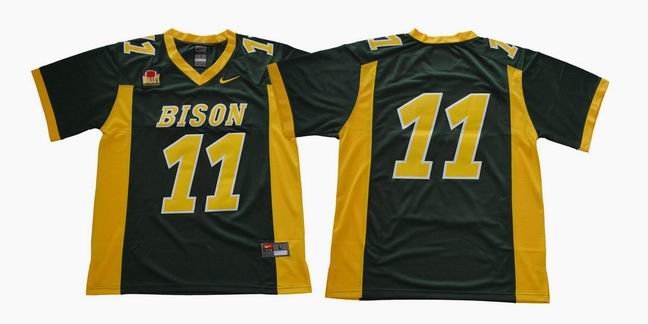 NCAA NDSU #11 Carson Wentz green college football jersey