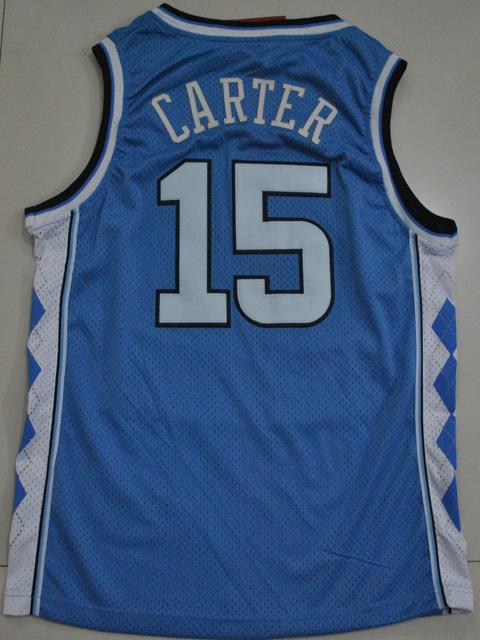 NCAA North Carolina Tar Heels 15 Vince Carter blue college basketball jersey