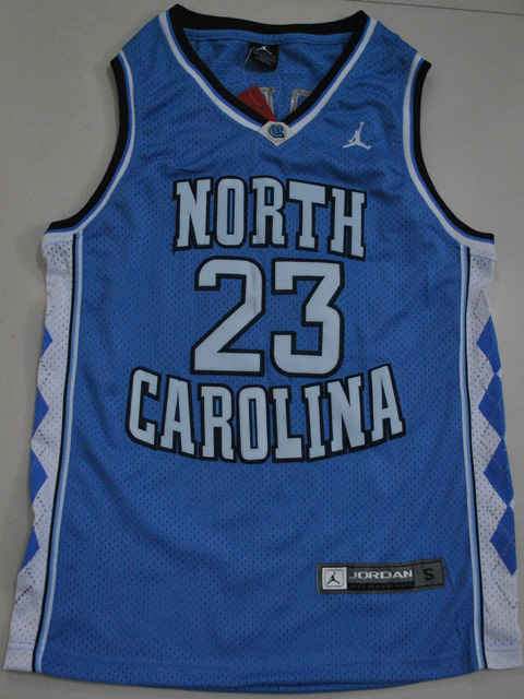 NCAA North Carolina Tar Heels 23# Michael Jordan blue college basketball jersey