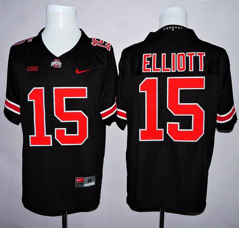 NCAA Ohio State Buckeyes #15 Elliott black college football jersey
