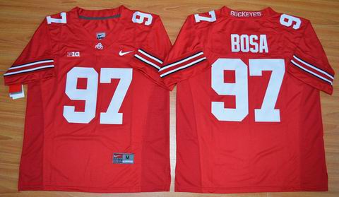 NCAA Ohio State Buckeyes #97 Bosa college football jersey red