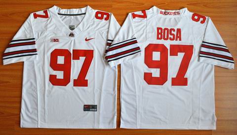 NCAA Ohio State Buckeyes #97 Bosa white college football jersey