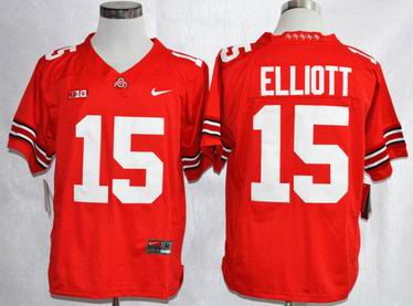 NCAA Ohio State Buckeyes 15 Elliott College Football Jersey Red