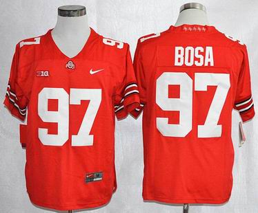 NCAA Ohio State Buckeyes 97 Elliott Bosa college football jersey red