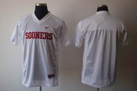 NCAA Oklahoma Sooners Blank white college football jersey