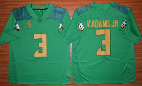 NCAA Oregon Ducks #3 Vernon Adams Jr. college Football Jersey green