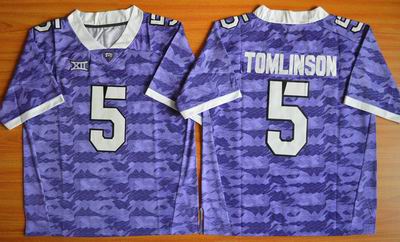NCAA TCU Horned Frogs #5 LaDainian Tomlinson Football Jersey Purple