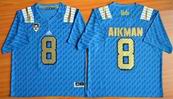 NCAA UCLA Bruins #8 Troy Aikman College Football Jersey Blue