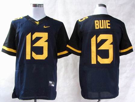 NCAA West Virginia Mountaineers Andrew Buie 13 College Football Elite Jerseys - blue